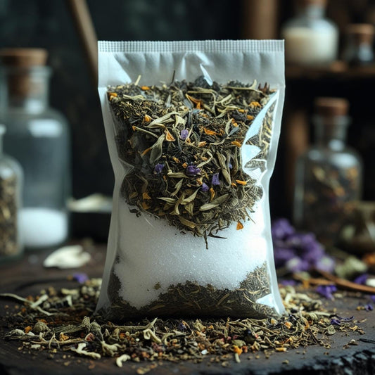 Self Love Ritual Bath Tea Soak - Relaxing Herbal Bath Salts - Spiritual Cleansing Bath - Calming Self Care Gift - Self Love Ritual Bath